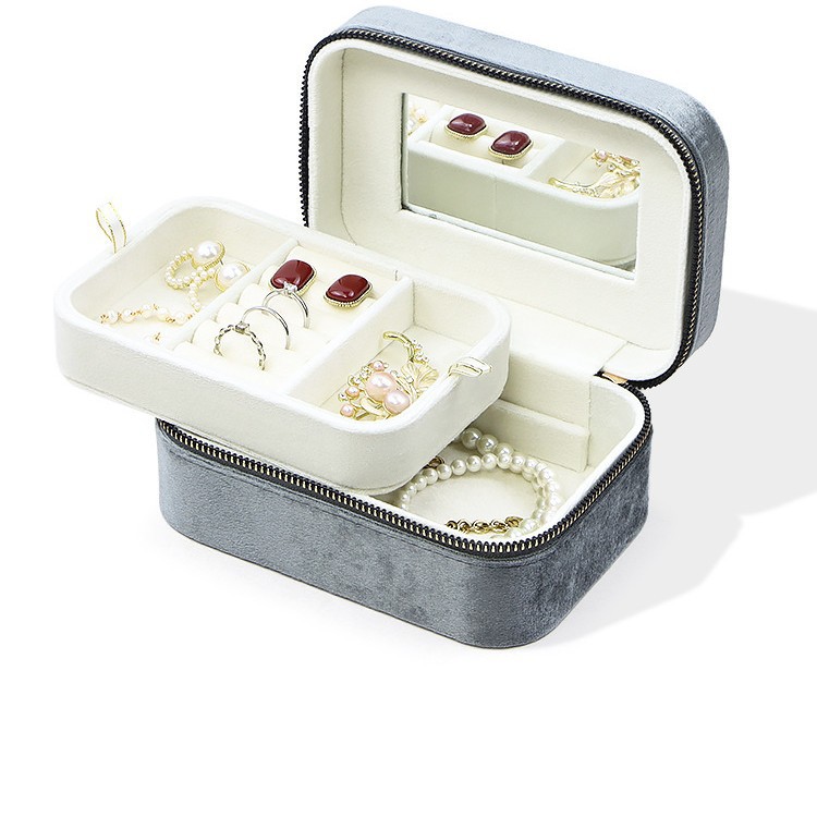 Mini caja de anillo simple caja de almacenamiento de joyería caja de joyería portátil simple caja de joyería de regalo caja de embalaje