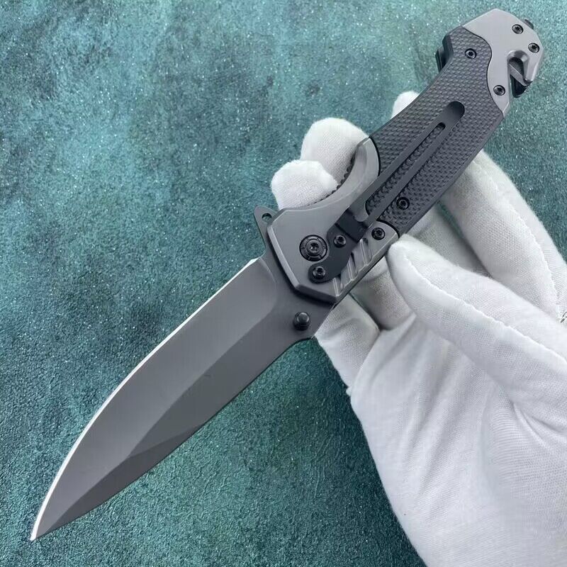 Cuchillo al por mayor autodefensa de alta dureza cuchillo plegable multifuncional coche supervivencia al aire libre pesca cuchillo afilado de corte de fruta