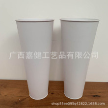 厂家供货家居摆件高桶杯形铁皮盆创意马口铁园艺用品插花器具室内