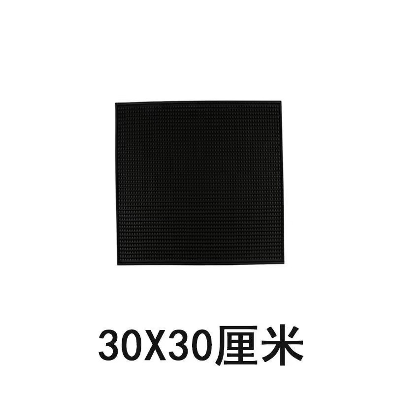 Alfombrilla de drenaje, almohadilla especial para barra, posavasos de goma para té, plataforma de barra, almohadilla antideslizante y antivibración, posavasos de vino rectangulares, agua