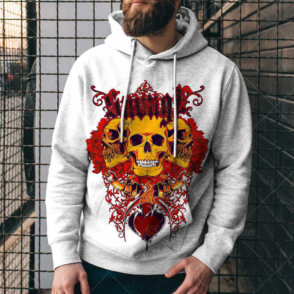 Impresión de moda europea y americana otoño calle guerrero ropa y sombreros con sudaderas transfronterizas