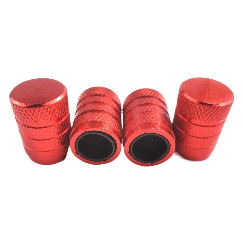 Car tire aluminum alloy color American gas nozzle cap built-in plastic protection car dust cap valve cover
