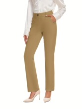 I 15184 Women's Office Pants with Pockets Ůʿ���bѝ �羳��