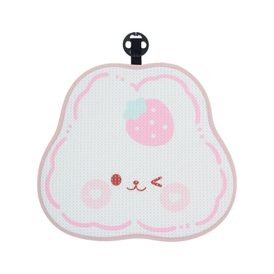 Waist support Strawberry Rabbit Comfortable Car Waist - cellular-strawberry-rabbit-cushion-front