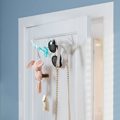 Deer Antler American Home Decoration Hook Wall Storage Rack Wall Hanging Creative Wall Personalized Deer Head Wall Key Rack