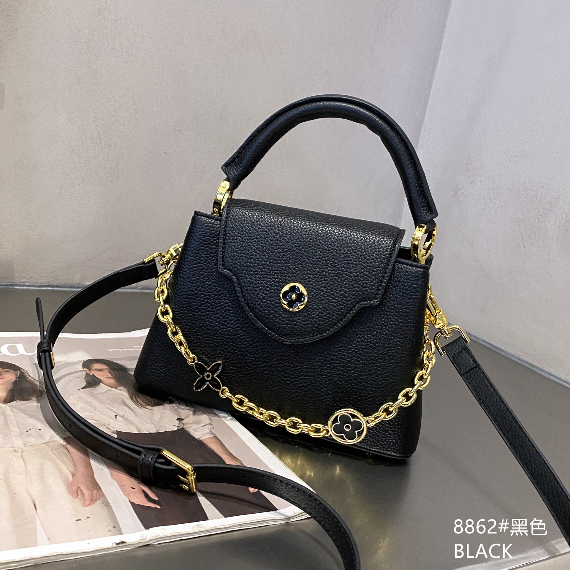 Bolsos de mujer Bolsos de mujer con estampado de mujer 2025 nuevo Himalaya V bolso de mensajero de un solo hombro de lujo ligero