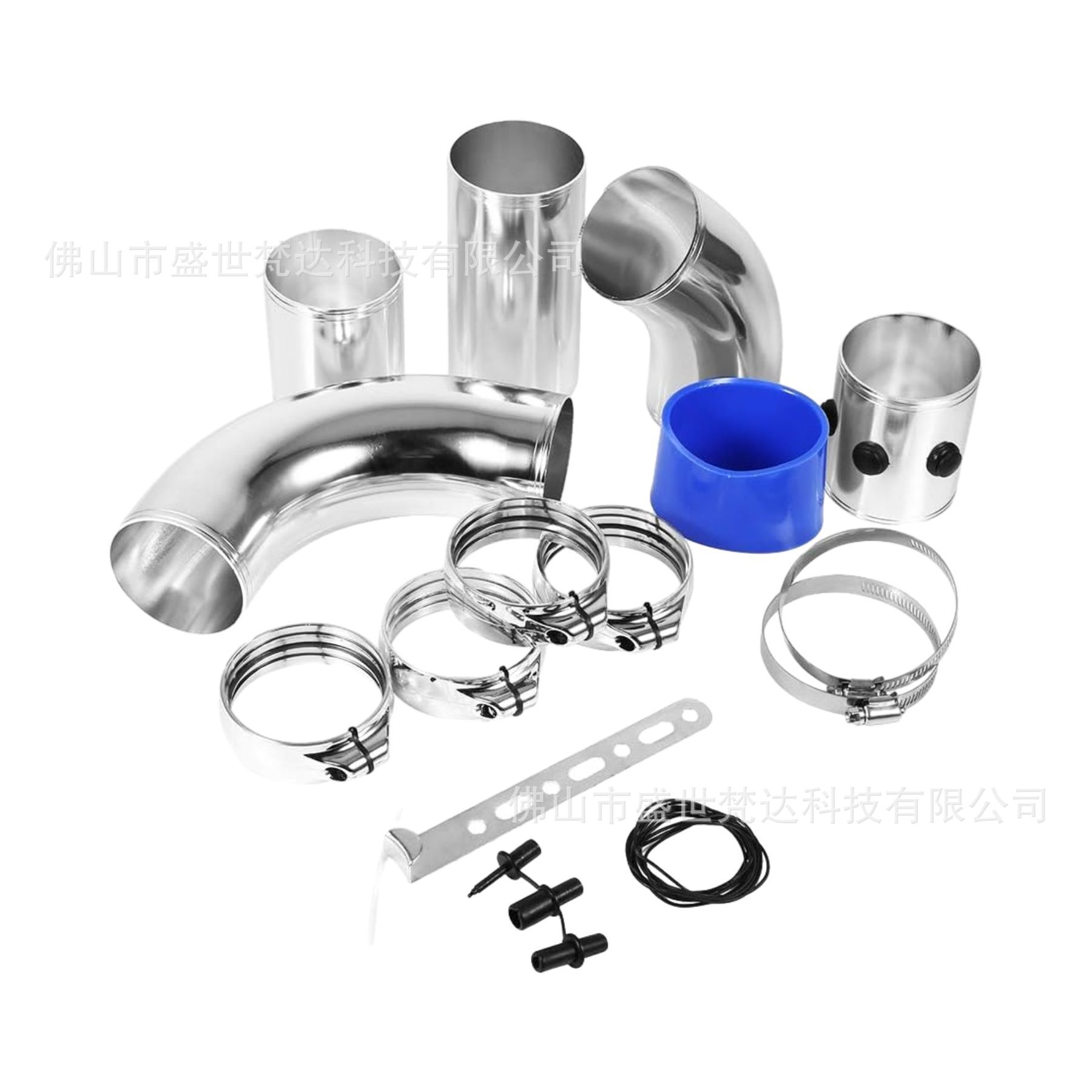 Automobile modification 76mm universal air intake suit five-section multifunctional air intake combination cold air aluminum pipe