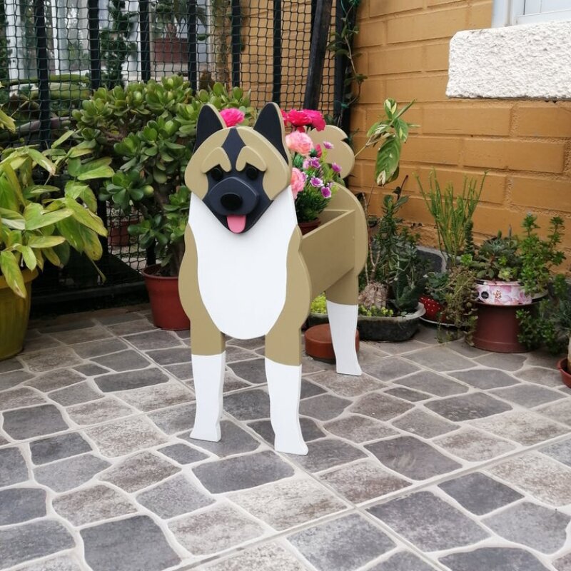 Cross-border garden art craft decorations Animal Flower Pot dog flower pot planter cat flower pot wholesale