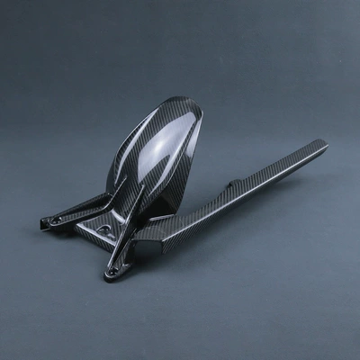 Suitable for Ktm Super Duke 1290 Motorcycle Carbon Fiber Shell with Chain Cover Rear Fender 20+ (Motorcycle Fender) - twill-gloss