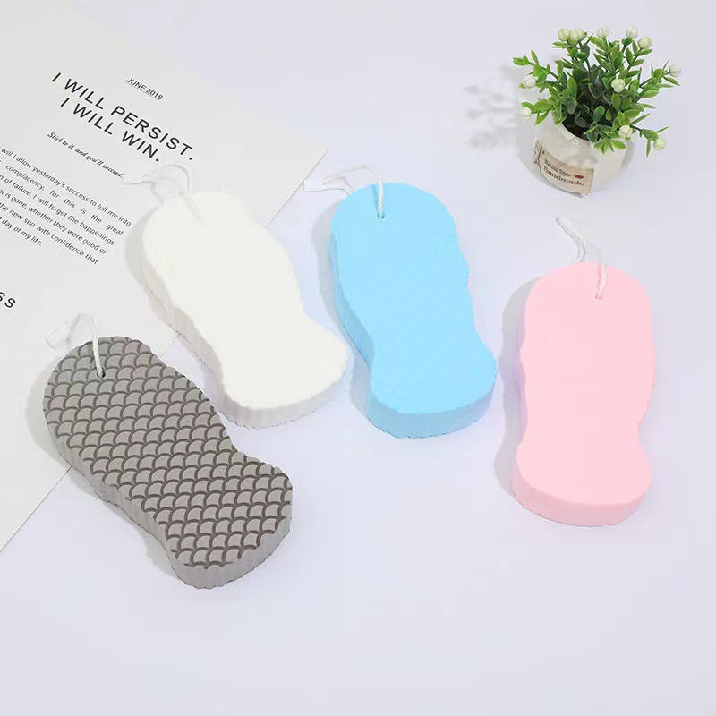 3D Scrubbing Gadget Baby Sponge Bath Scrub Fish Scale Shower Mat Infant Painless Scrub Sponge