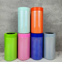 Банка кока-колы 12oz из Европы/США, двойная стенка из нержавеющей стали 304, 4-в-1 термос для напитков и бутылок, холодосохраняющая банка