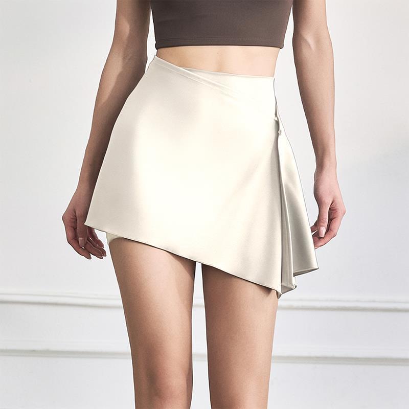 Yoga One-Piece Anti-Exposure Butt-Covering Skirt Training Fitness Temperament Sexy Sports Dance Pilates Skirt