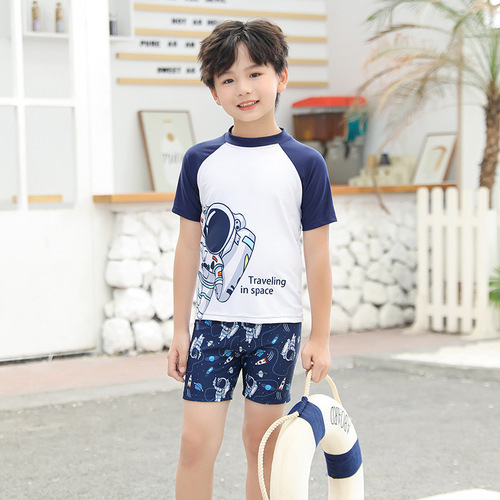 Children's swimsuit for boys and middle children, professional swimming attire, quick-drying, 2024 new version, for girls and children, separate set, wholesale
