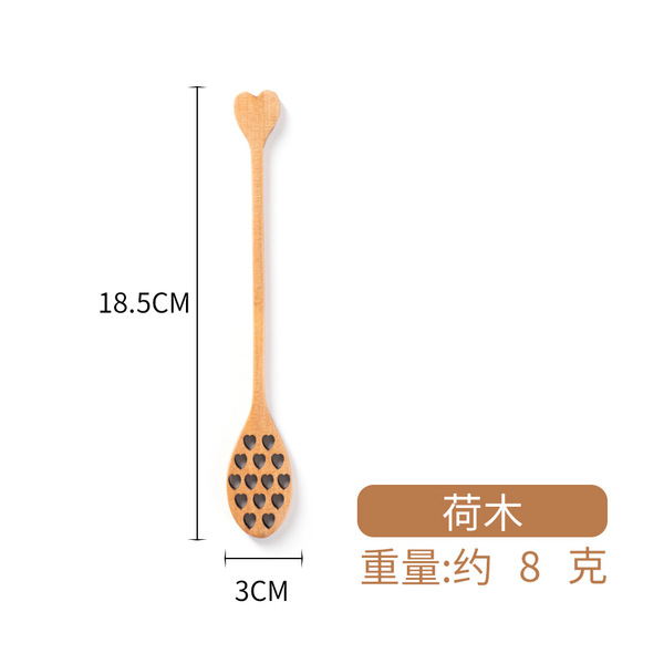 Wooden creative coffee cartoon mixing stick for home use