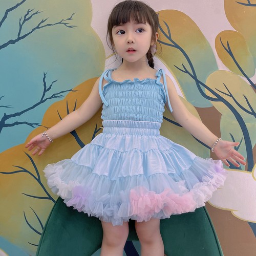 Tutu skirt factory brand TUTU skirt children's clothing convex skirt Loli drop skirt support enlarged tutu skirt rainbow skirt