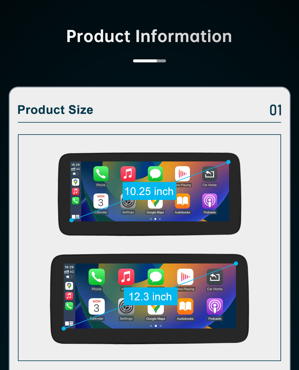 RoadTop wireless CarPlay screen for Mercedes-Benz E-Class NTG4.0/4.5/5.0 display