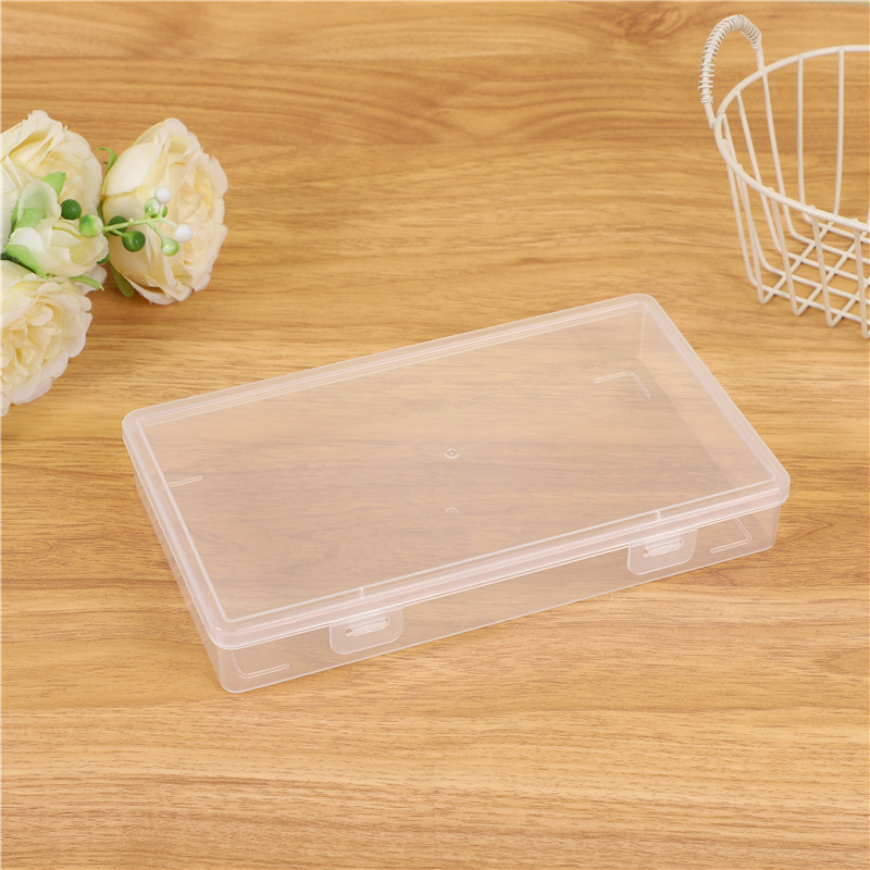 Rectangular Transparent Pp Plastic Box Digital Digital Accessories Photo Card Hair Accessories Jewelry Storage Box Double Buckle Empty Box Rectangular Transparent Pp Plastic Box Digital Digital Accessories Photo Card Hair Accessories Jewelry Storage Box Double Buckle Empty Box