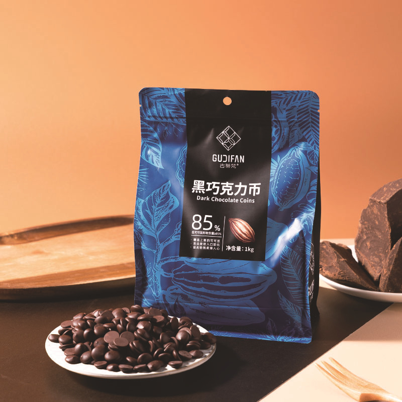 Gutifan ダークチョコレートコイン 100% 85% 72% 35% ベーキング材料 純ココアバター 1kg 袋|undefined