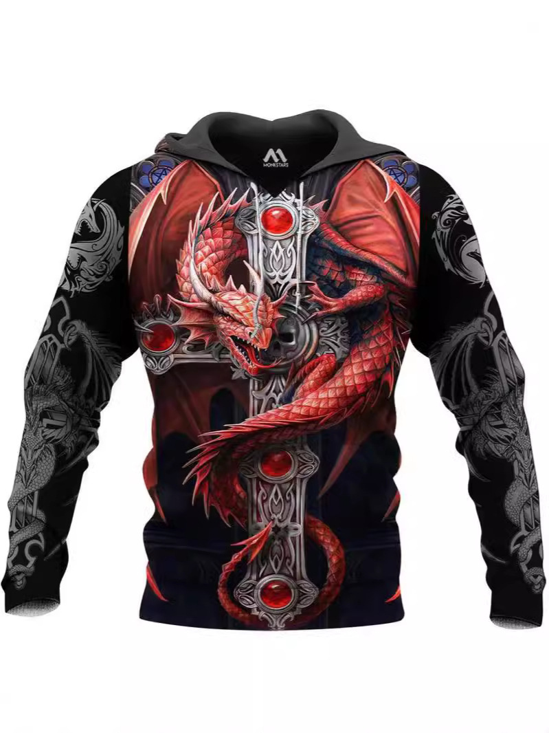 Sudadera con estampado 3D de leopardo y camuflaje para niño, sudadera con capucha._voghion.com