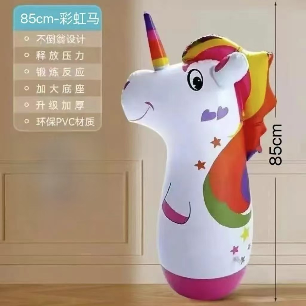 Dinosauro infláble de 90 cm de explosión de agua infláble para niños columna de boxeo accesorios juguetes de ventilación