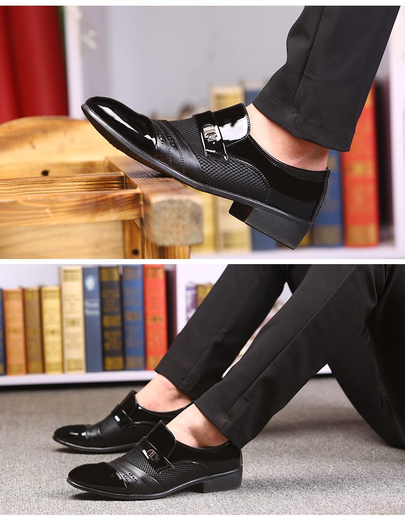 Meeste kingad Kevad ja sügis Uued meeste kingad Äri ametlikud meeste nahkkingad Suured Briti vabaaja kingad Meeste kingad_voghion.com