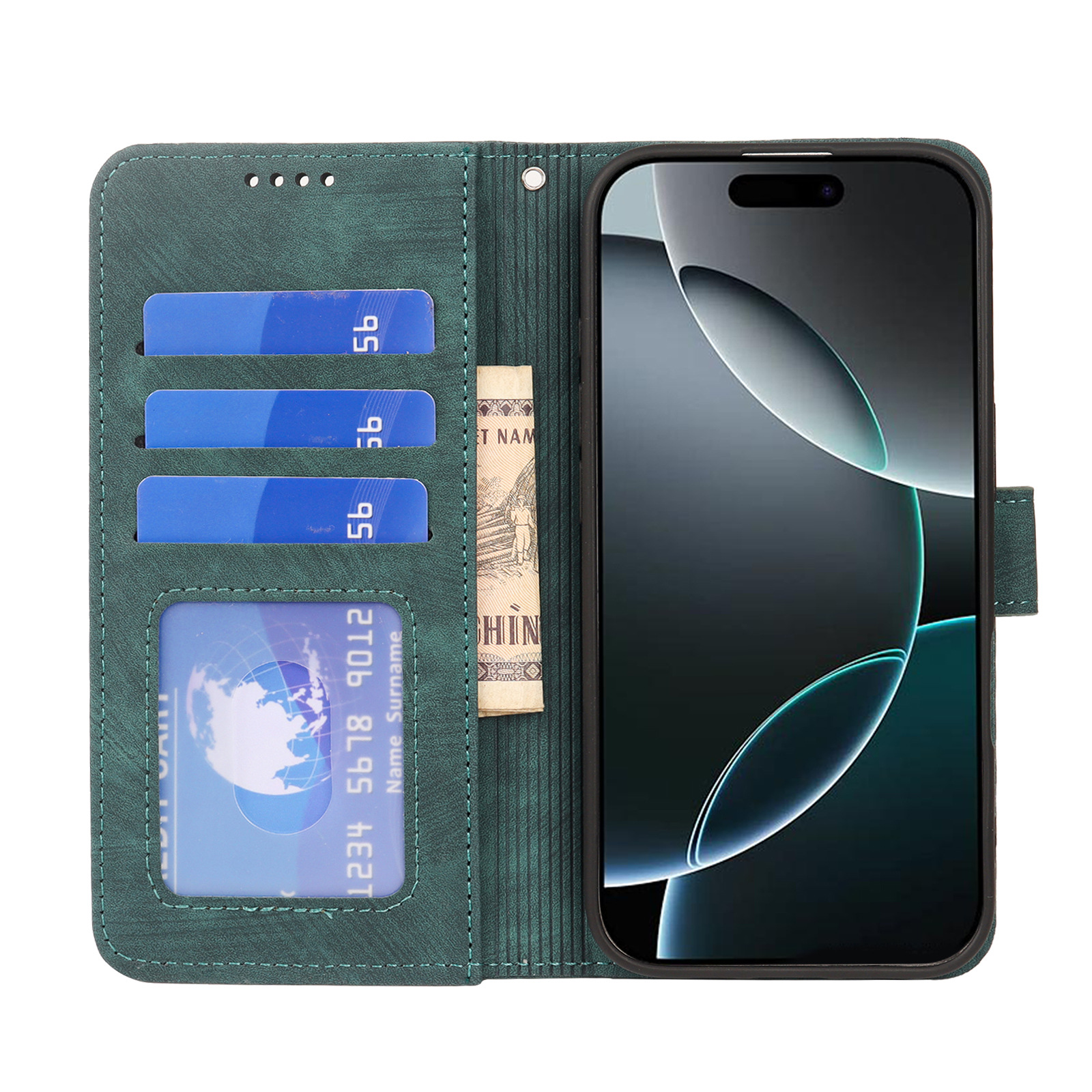 110g Weight iPhone Applicable Brands Phone Cases Classification Pu Leather Material Solid Color Pattern Simple Style Style Purple, Green, Blue Color Pu Leather Solid Color Simple Style Phone Cases Phone Accessories 3