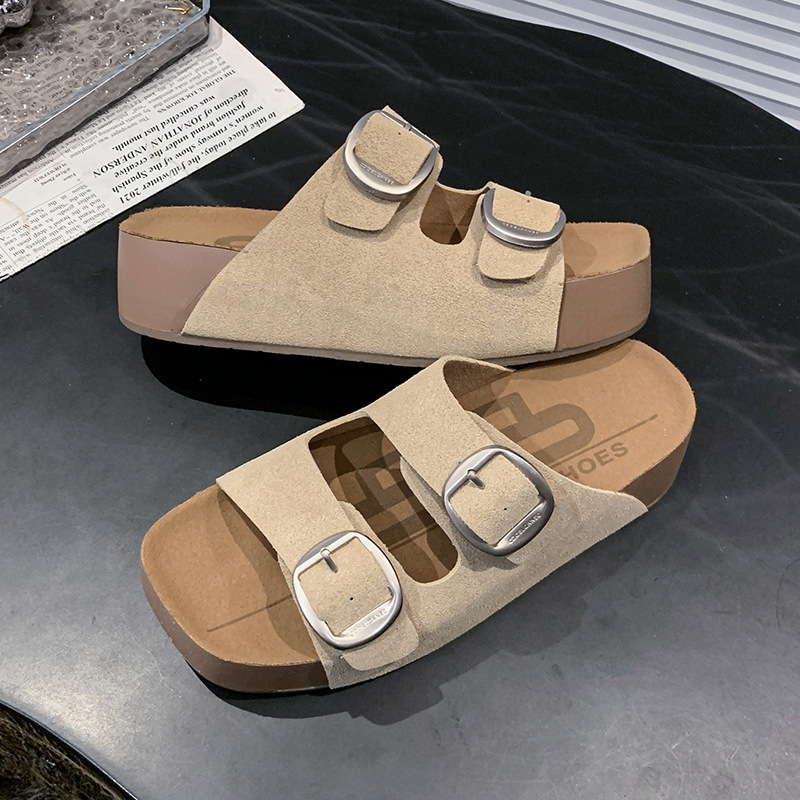 Chen Haoyu/Shen Yue El mismo estilo Baili Shengqiao Toast 2.0 Zapatillas Birkennes de suela gruesa 2025 Sandalias D5Z1DBT pre