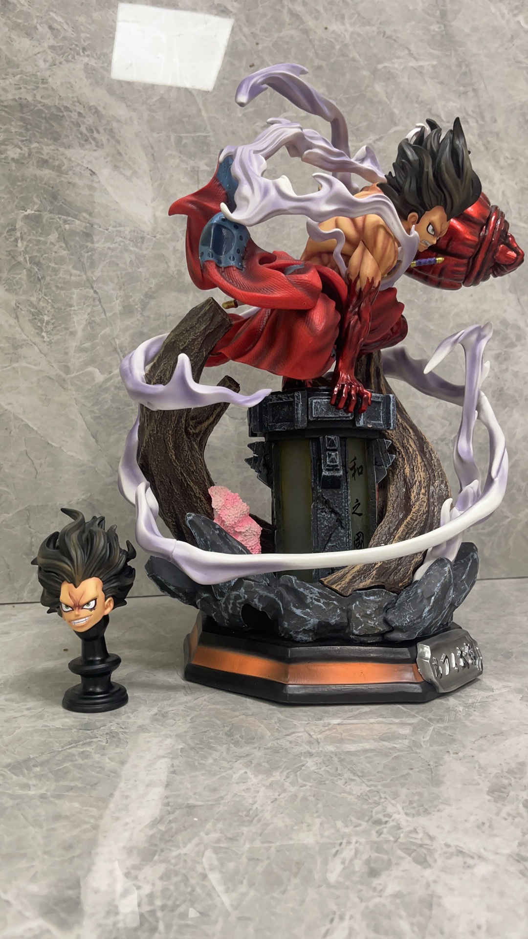 GK天瞳路飞 和之国 蛇人路飞 场景雕像 盒装手办