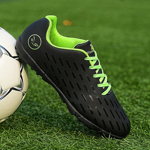 New Low-Top Football Shoes for Middle School Students, Suitable for Both Boys and Girls, Training and Competition Professional Football Shoes for Children, AG Long Nail Laces