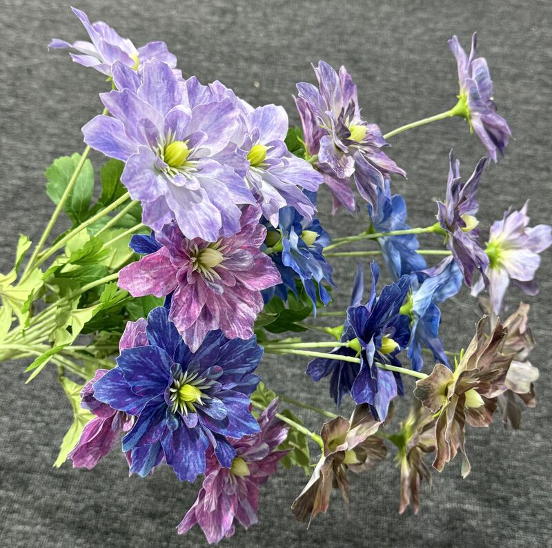 Four-Headed Begonia Silk Flowers Photography Props Artificial Flowers Home Decor Faux Flowers Cross-Border Wholesale Wedding Chinese Style