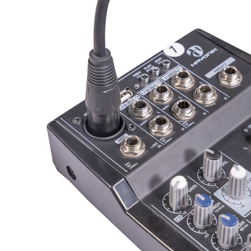 Double-shielded cable, large three-core 1/4-inch 6.35 male to XLR mixer microphone cable