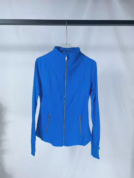 Electric Blue and Gold Zip Jacket