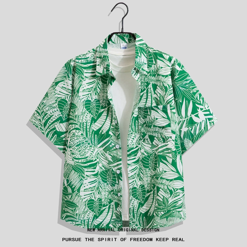 Рубашка Summer oversize хип‑хоп короткий рукав, унисекс, свободный крой (размеры до 4XL)