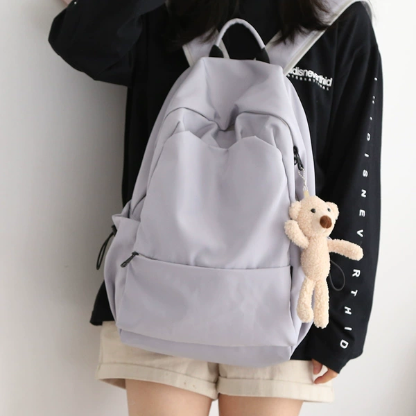 Light gray+net red bear