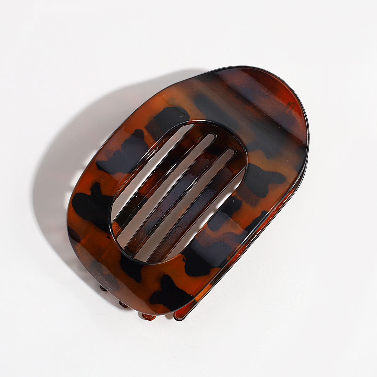 Women's Gender Streetwear Women's Mouth Leopard Resin Hair Clip Hair Claws