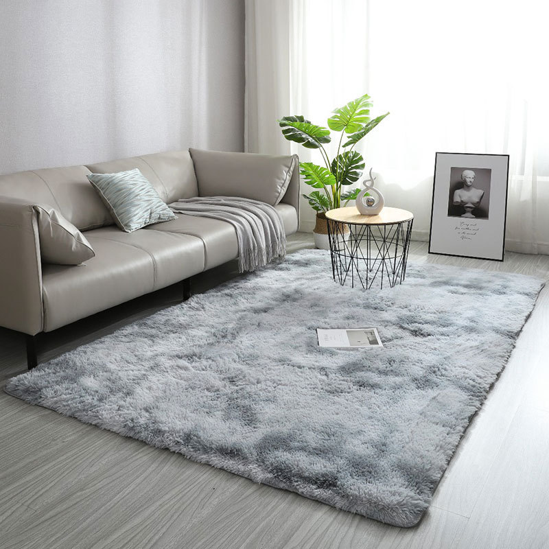 Strictly selected custom gradient tie-dyeing living room coffee table bedroom long hair bedside blanket tatami room Nordic ins plush