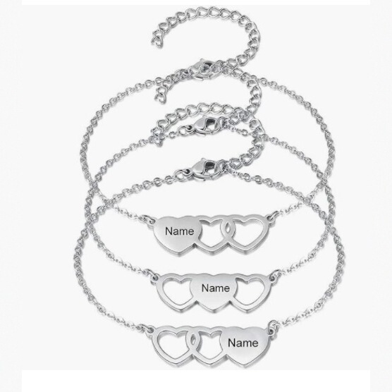 Amazon's Best Cross-Border Friendship Bracelets, Best Friends 3-Piece Set, Holiday Gift, Hot-Selling Cross-Border Item