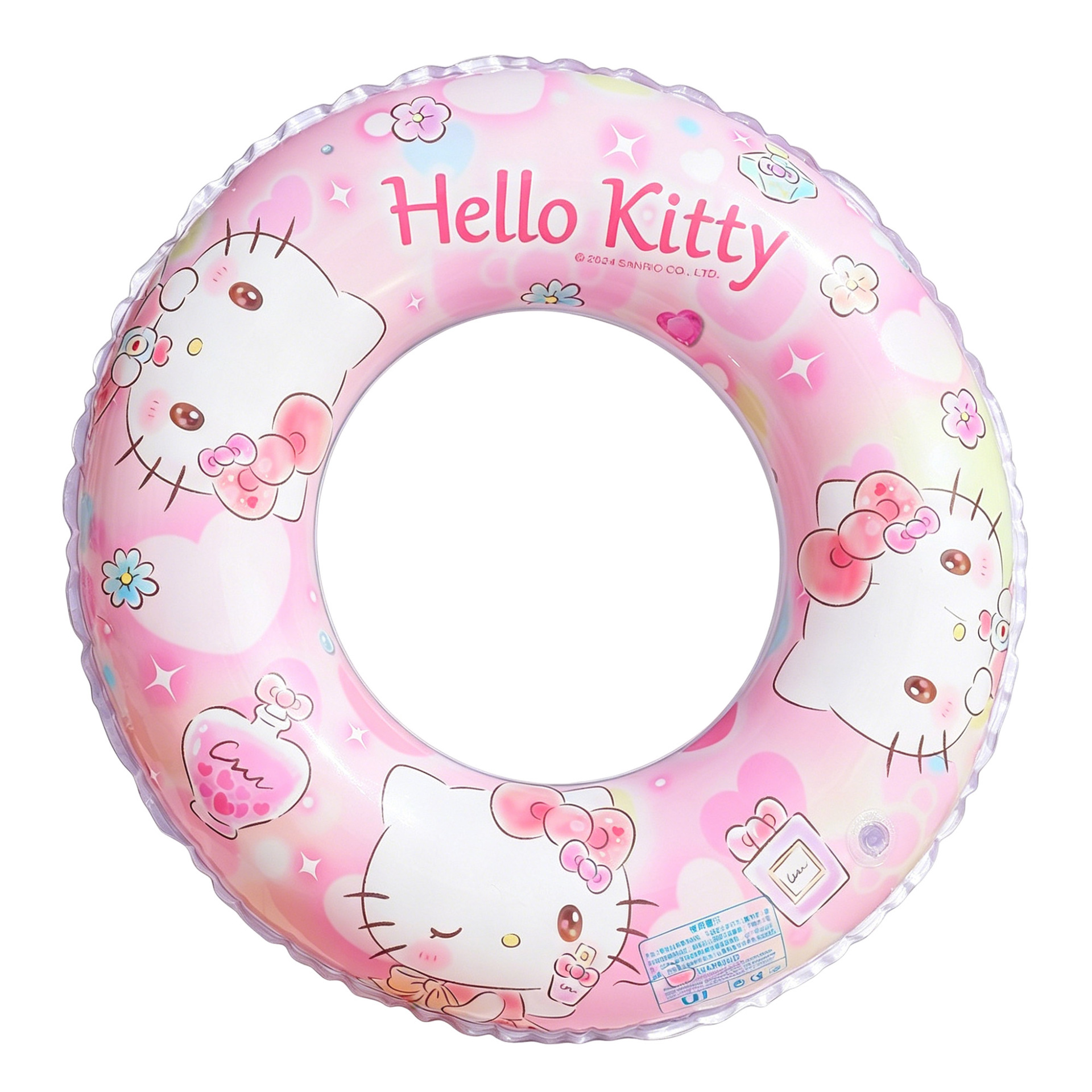 Anillo de natación infantil de dibujos animados en stock, flotador inflable para axilas, flotador grueso para bebé, anillo flotante, anillo de natación para agua al por mayor.