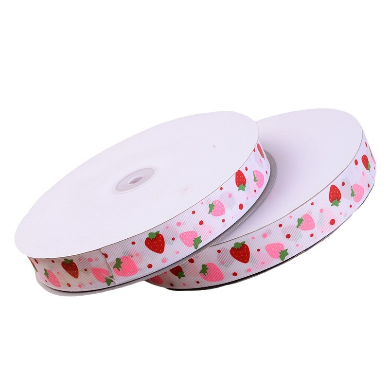 Tianyimei 2.5cm impresión fresa acanalada cinta de joyería impresión de cinta de lazo hecho a mano cinta de cinta