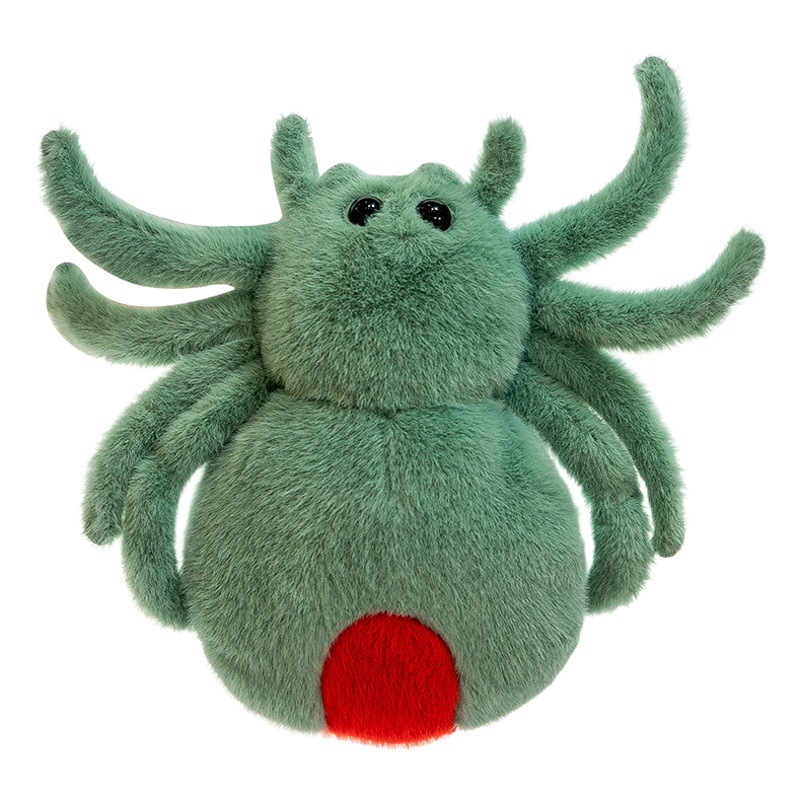 Juguete de peluche de araña transfronterizo para niños, animal de peluche reconfortante, accesorio de broma para Halloween, muñeco de tela, burbuja.