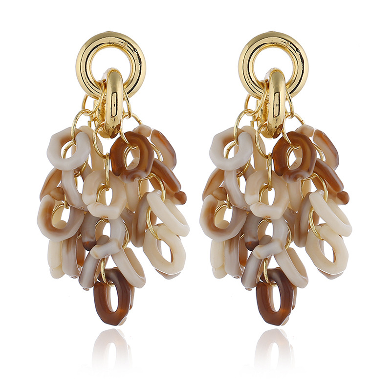 Fashion crystal diamondshaped geometric fashion alloy earrings ladies jewelrypicture1