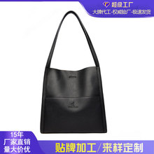 跨境软皮包包女新款简约通勤托特包时尚百搭大容量单肩腋下包批发