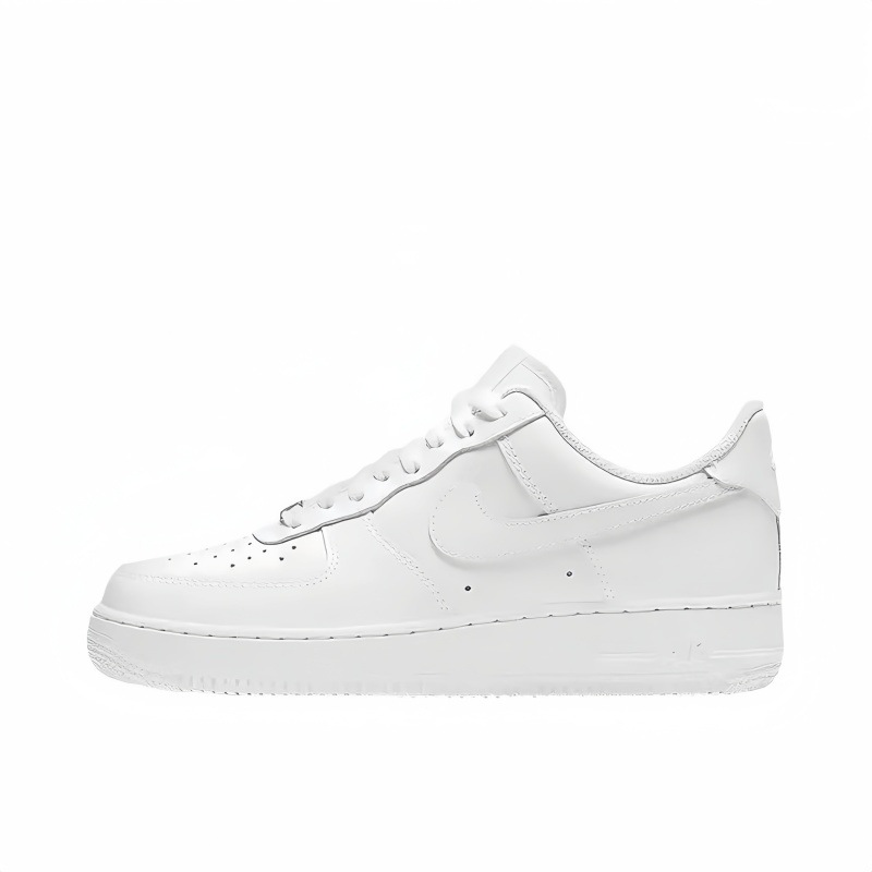 Putian Chunyuan Fuerza Aérea No. 1 cabeza blanca pura de cuero negro samurai clásico de baja gama zapatillas deportivas de pareja para el comercio exterior