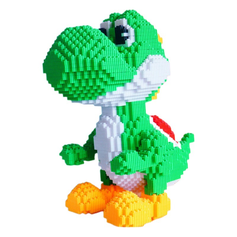 CLS moda lesen bloques de construcción dinosaurio niños pequeñas partículas educativos rompecabezas juguetes alta dificultad adornos yaoxi