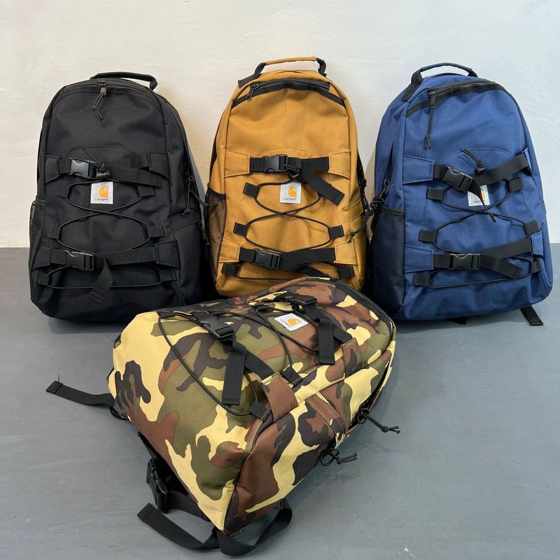 Trendy Workwear Style Backpack Carhartt Canvas Casual Middle School Student Bag Japanese Travel Bag Computer Backpack