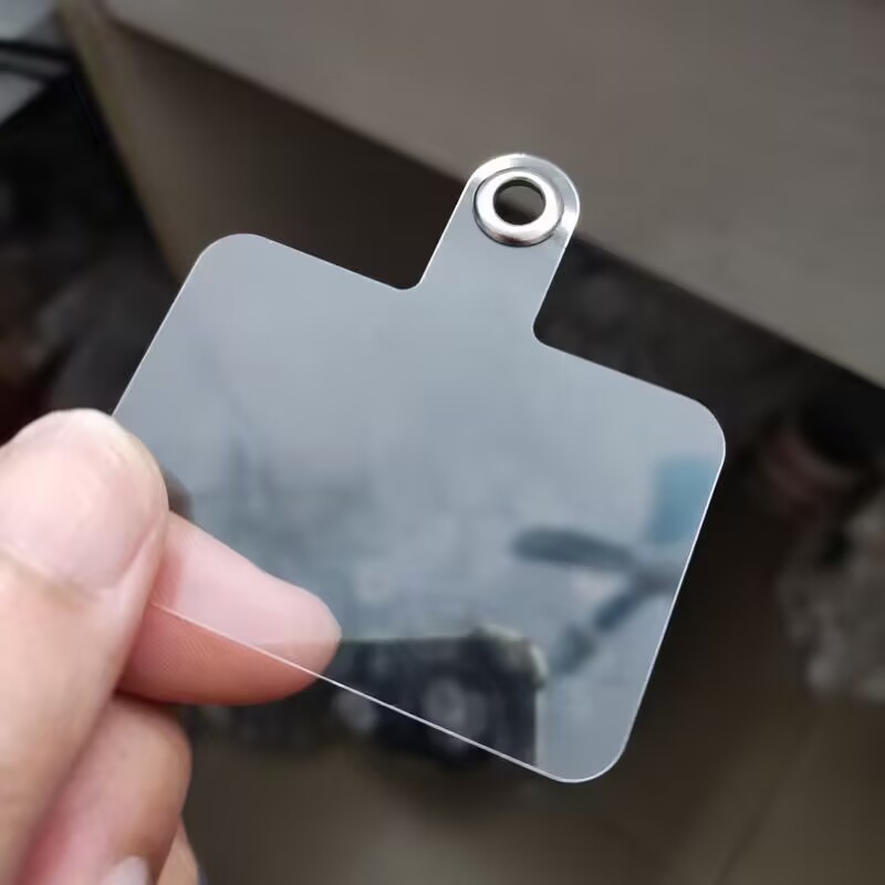 Mobile Phone Anti-Lost Clip Fixed Card Strong and Durable Lanyard Thin Patch Transparent Card Sticker Anti-Lost Pendant Card Holder