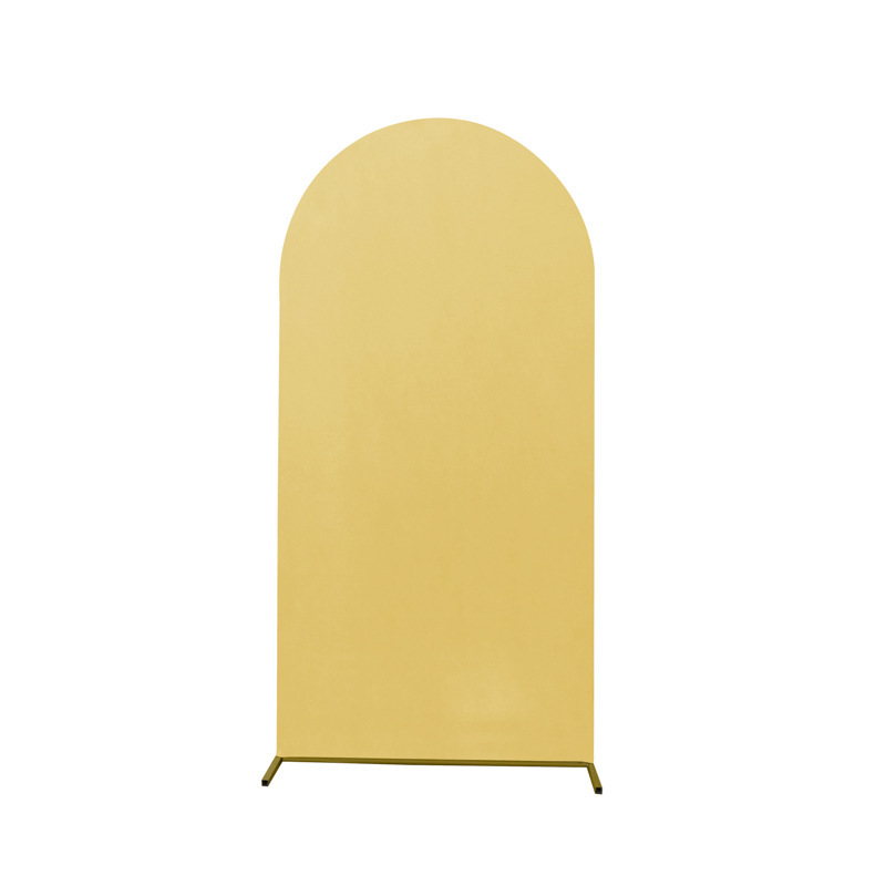 Tela de fondo de boda de arco grande Tela de fondo de fiesta de cumpleaños de alta elasticidad Tela de fotografía Tela de fondo semicircular Tela Puerta de arte