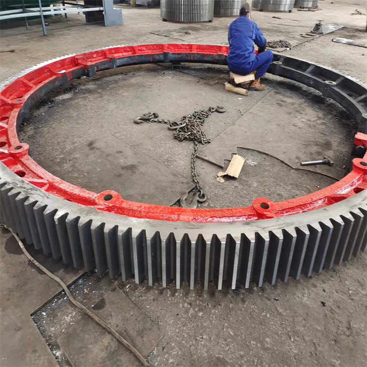 东莞煤泥烘干机大齿圈铸钢，铸造安全耐用，做工细致1.7米