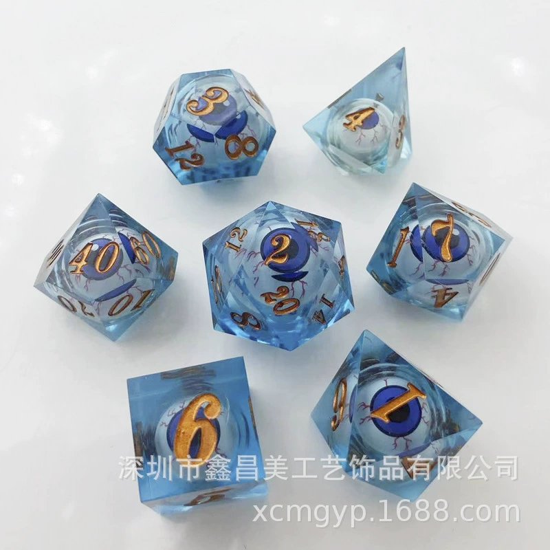 Exclusively available overseas for shakeable eyeballs DND Dungeons and Dragons TRPG game polyhedral creative dice angular tree