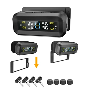 T14 Gizli şüşəyə quraşdırılmış günəş enerjili TPMS simsiz ağıllı şin təzyiq monitoru